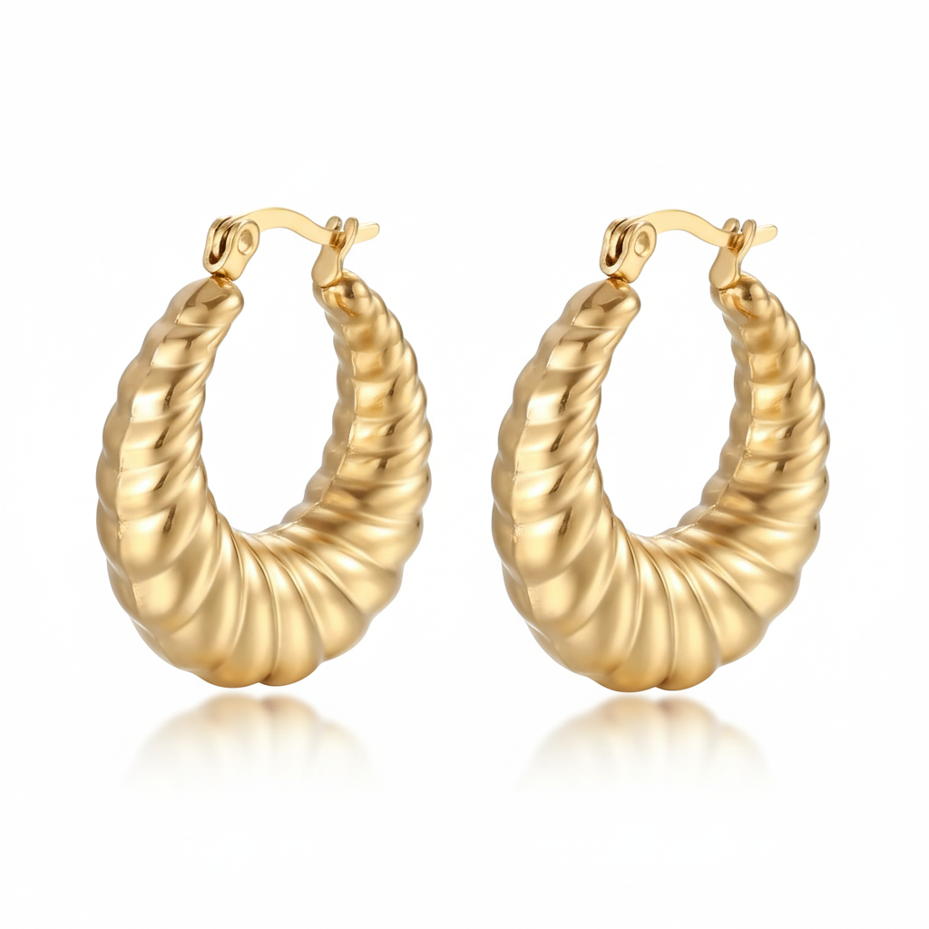 Sea Shell Hoops
