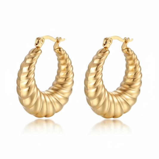 Sea Shell Hoops